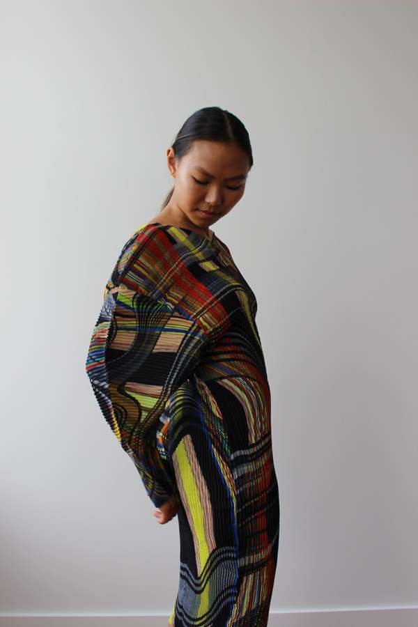 Julia Heuer Linus Pleated Dress - Argo