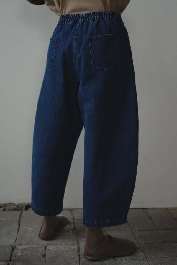 Monica cordera Cordera Curved Leg Pants - Denim | Garmentory