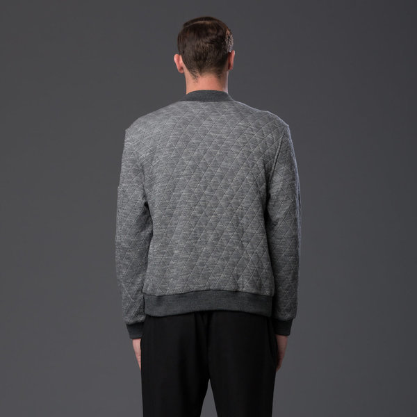KRAMMER & STOUDT - Dean Knit Bomber - Grey Quilted KRAMMER & STOUDT - Dean Knit Bomber - Grey Quilted