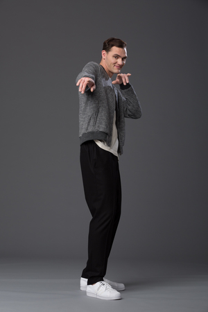 KRAMMER & STOUDT - Dean Knit Bomber - Grey Quilted KRAMMER & STOUDT - Dean Knit Bomber - Grey Quilted
