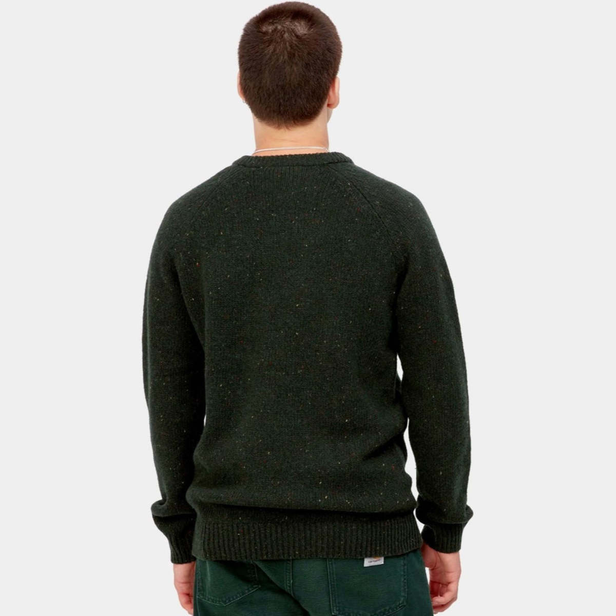 CARHARTT WIP Anglistic Sweater - Dark Cedar Green | Garmentory