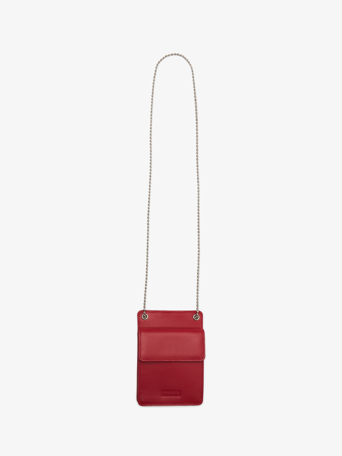 Supreme Leather On Chain Wallet - Red | Garmentory