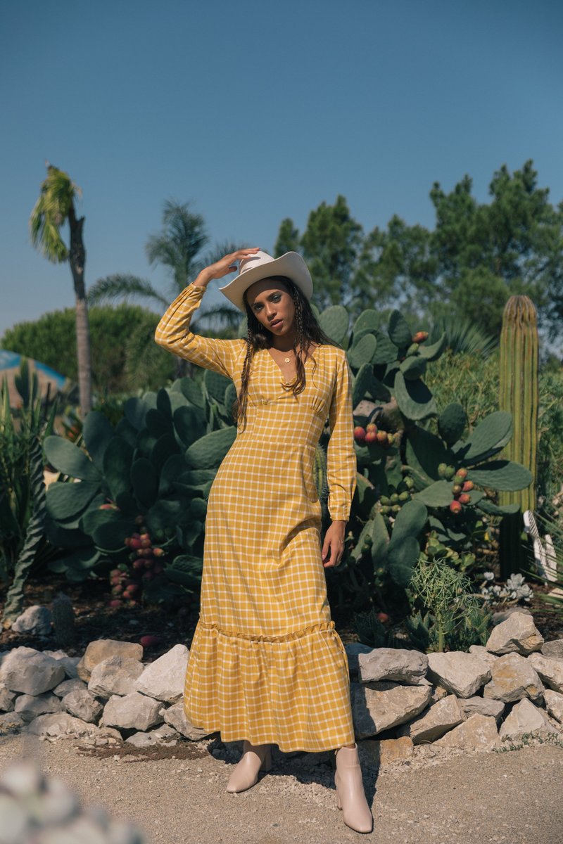 SIZ PLUMOSA DRESS - YELLOW SIZ PLUMOSA DRESS - YELLOW
