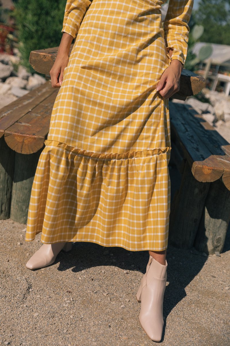 SIZ PLUMOSA DRESS - YELLOW SIZ PLUMOSA DRESS - YELLOW