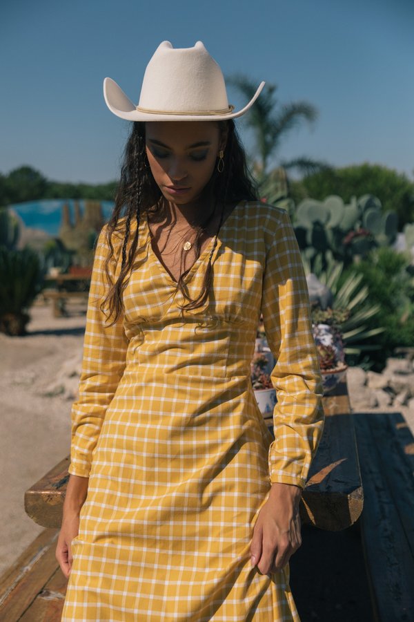 SIZ PLUMOSA DRESS - YELLOW SIZ PLUMOSA DRESS - YELLOW