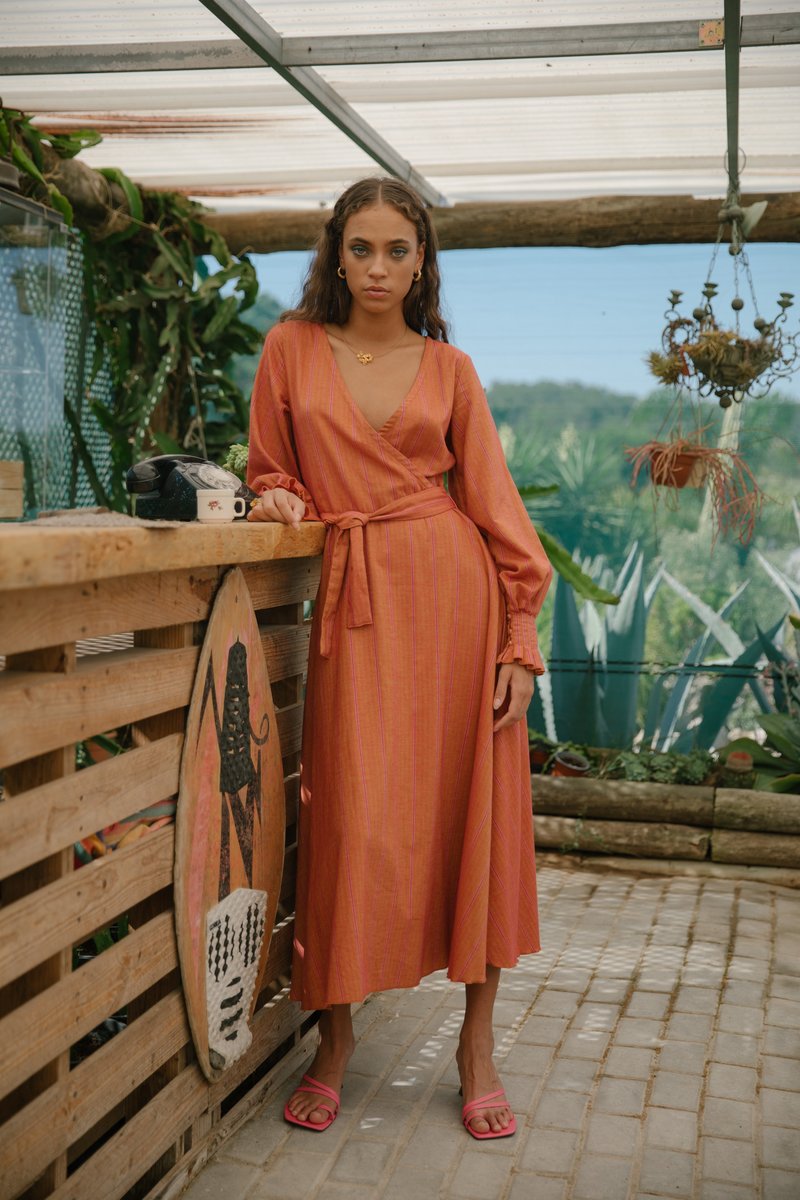 SIZ CELSIANA DRESS - ORANGE SIZ CELSIANA DRESS - ORANGE
