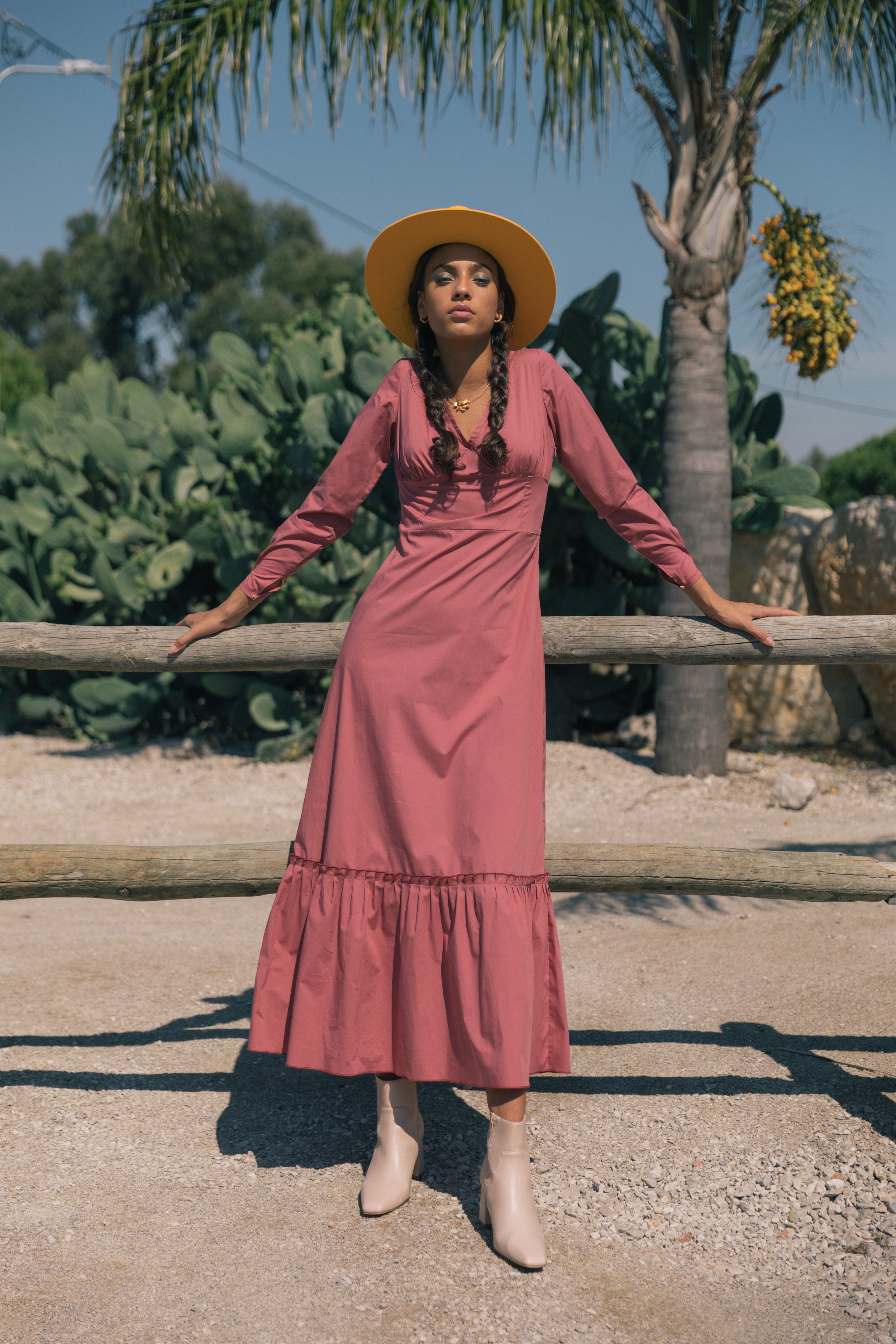 crochet long sleeve beach dress Crochet Contrast Ruffle Sleeve Dress main image 0