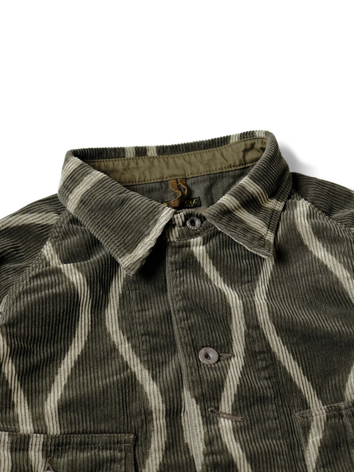 Kapital 11W Stretch Corduroy Duck Embroidery Track Jacket (Banner Stripe)