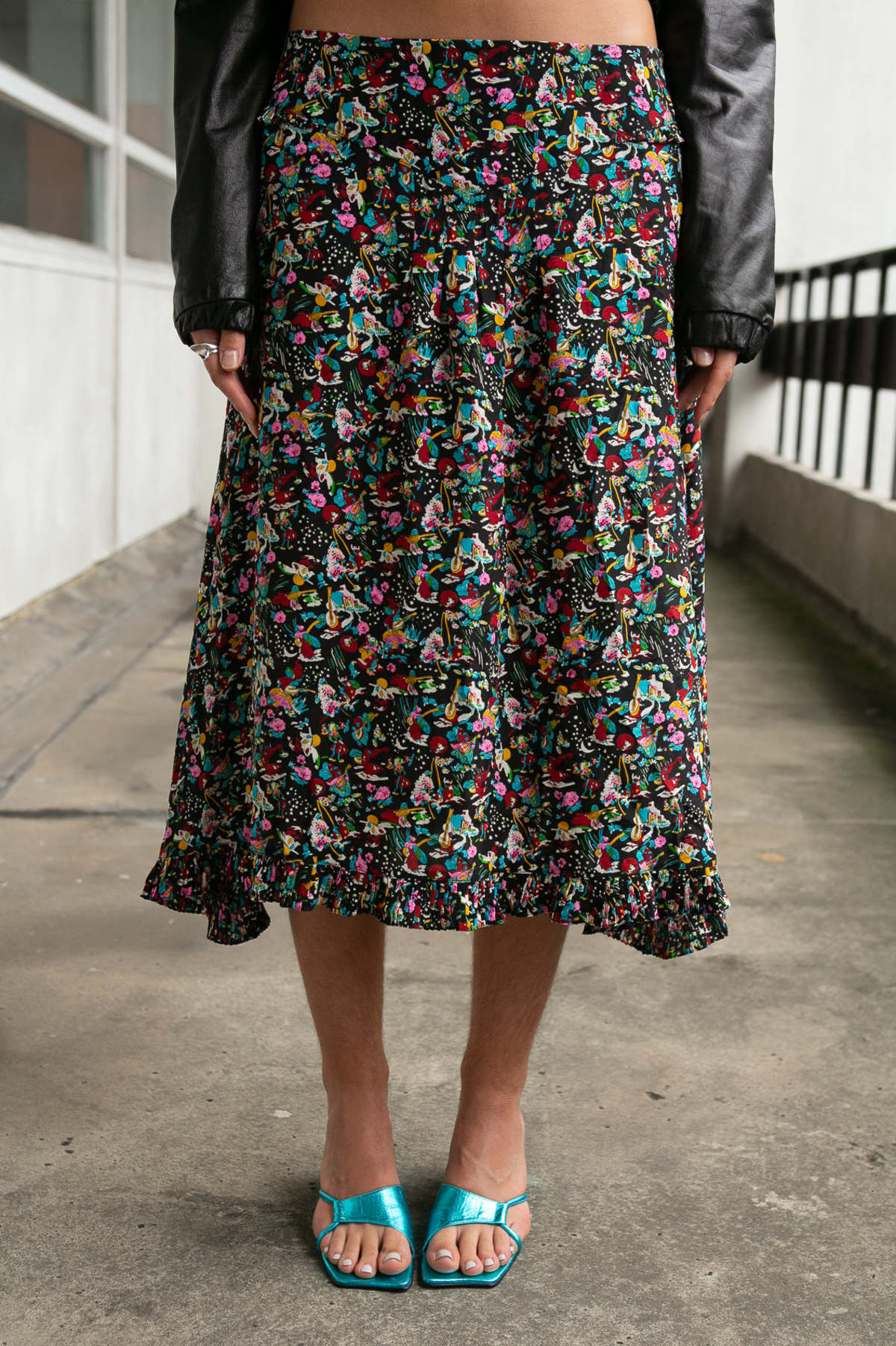 Kenzo for H&M skirt and top RARE Boho Layered Size 36 Rare