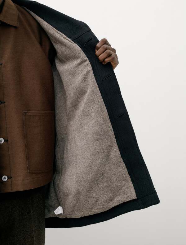 Taiga Takahashi Mens Lot 405 Atelier Coat - Black | Garmentory