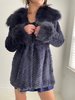 Unknown fuzzy jacket -  navy  - Thumbnail 2