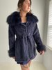 Unknown fuzzy jacket -  navy  - Thumbnail 4