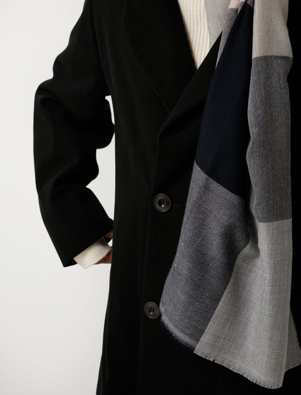 Lemaire Mens Kaftan Coat - Black | Garmentory