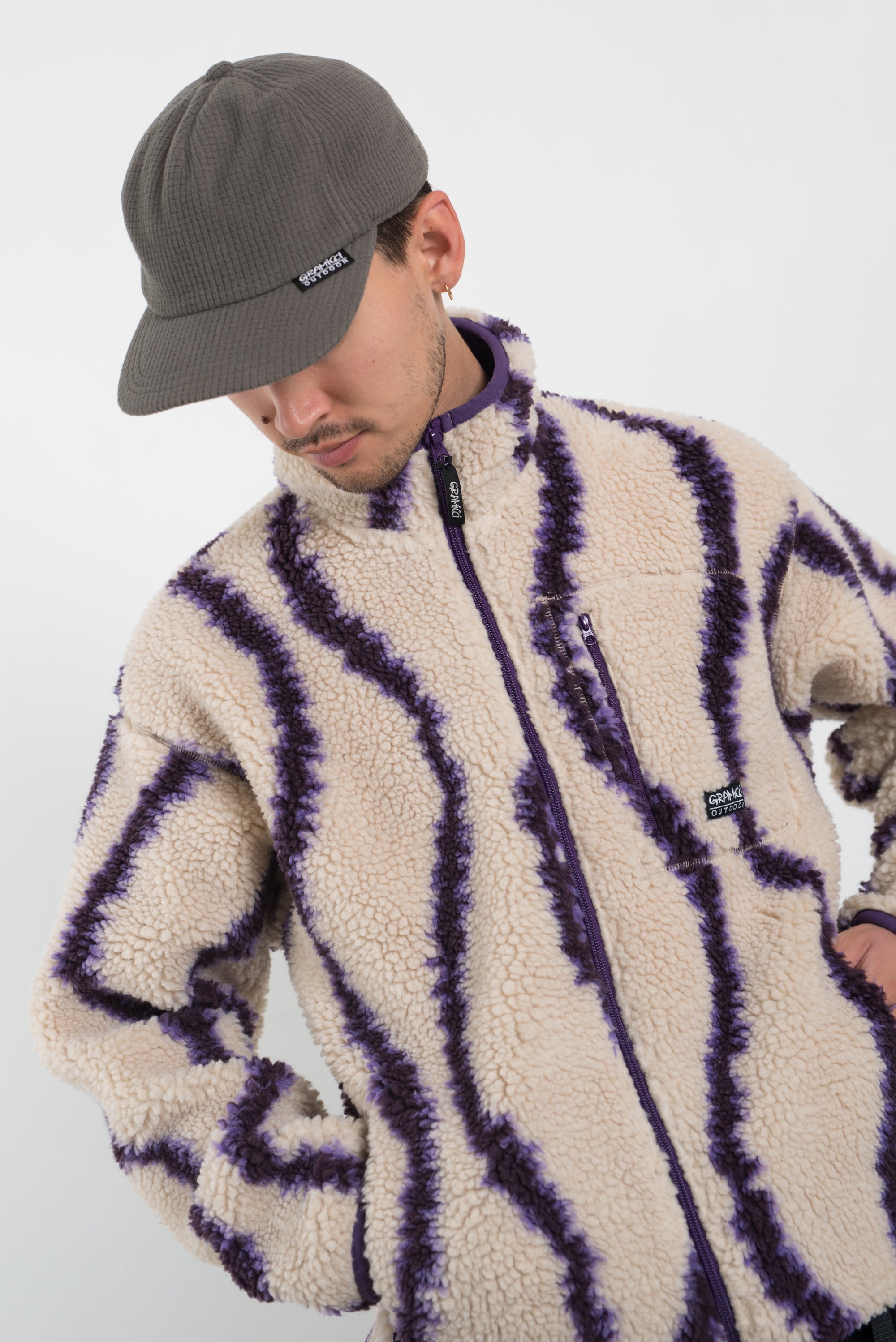 Gramicci Sherpa Jacket Natural Swirl Garmentory