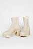 "INTENTIONALLY __________." Marlowe Platform Boot - Cream Vegan - Thumbnail 2