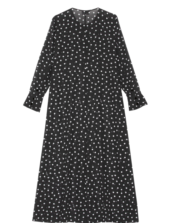 Ganni Printed Light Crepe Maxi Dress | Garmentory