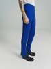 Marni Astral Wool Rib Knit Flare Trouser - Blue - Thumbnail 4