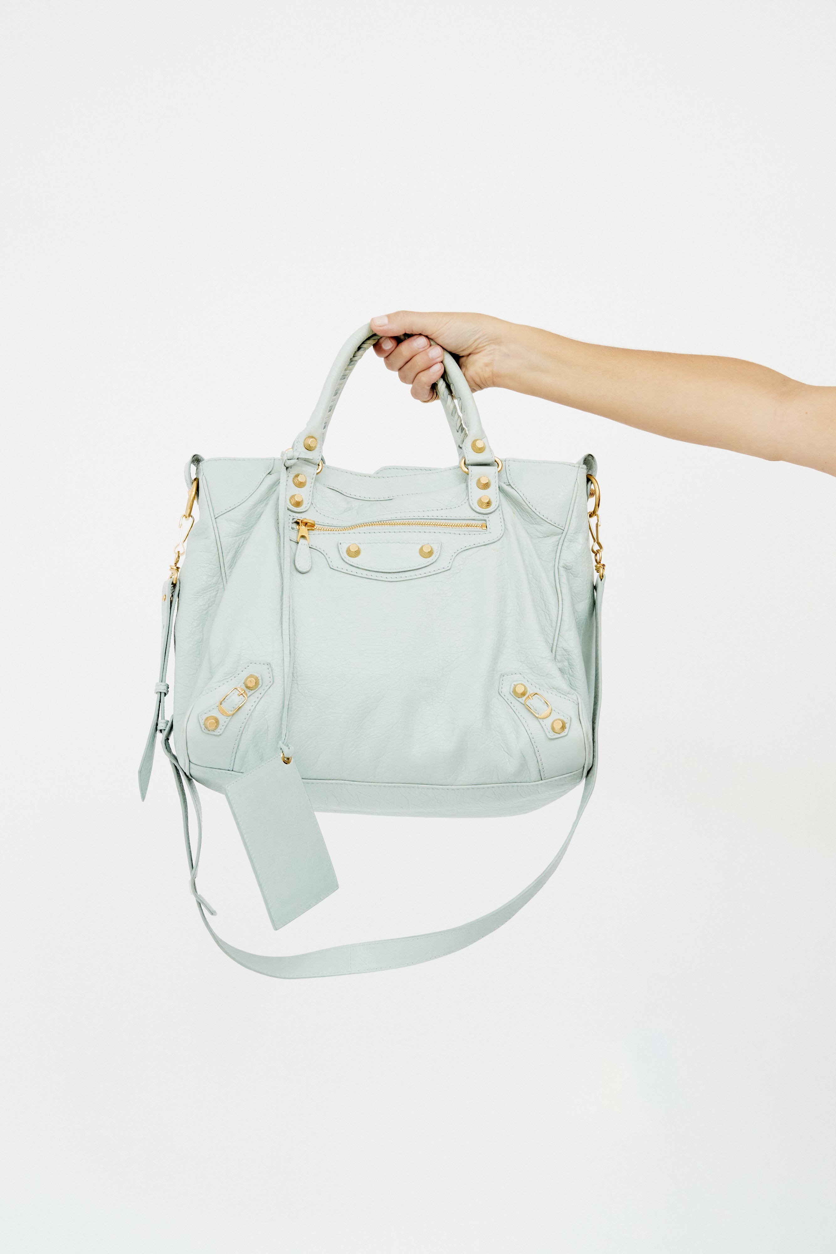 Baby-Blue-Balenciaga-Moto-Bag-
