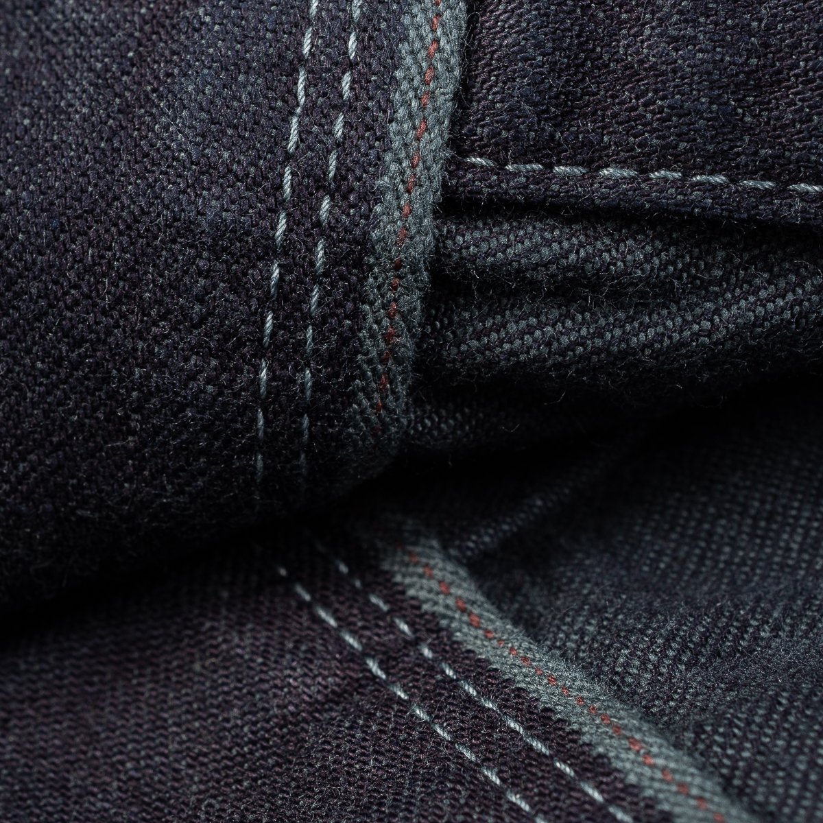 Iron Heart 10oz Selvedge Denim Western Shirt Indigo Overdyed Black