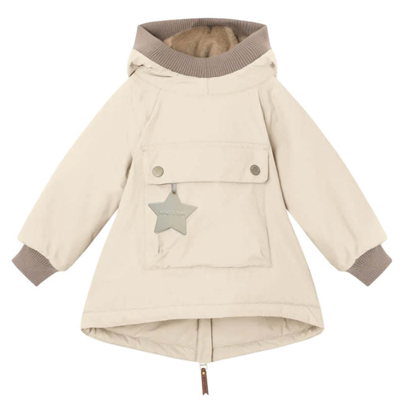 Kids Mini A Ture Wen Winter Anorak Jacket - Angora Cream Kids Mini A Ture Wen Winter Anorak Jacket - Angora Cream