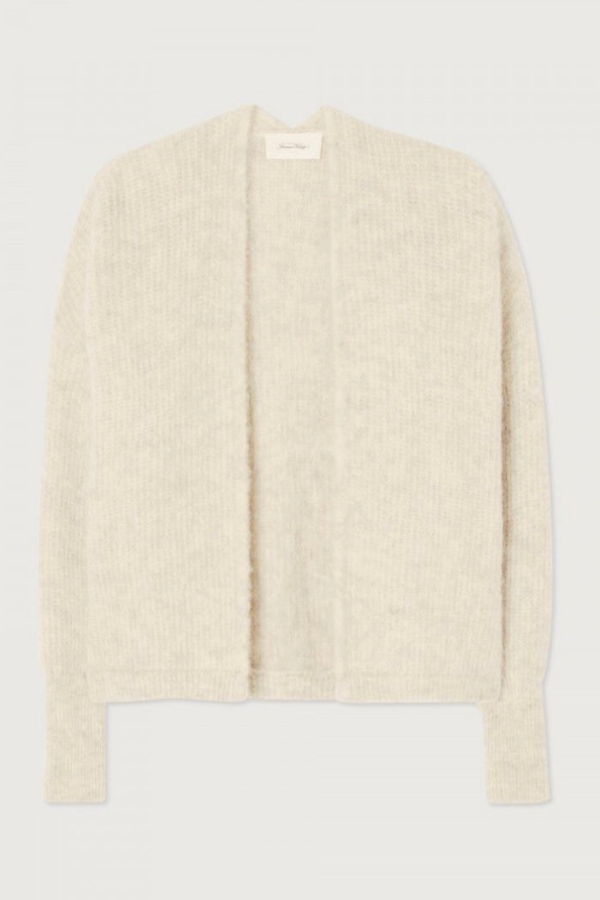 American Vintage East Open Cardigan - Pearl Melange