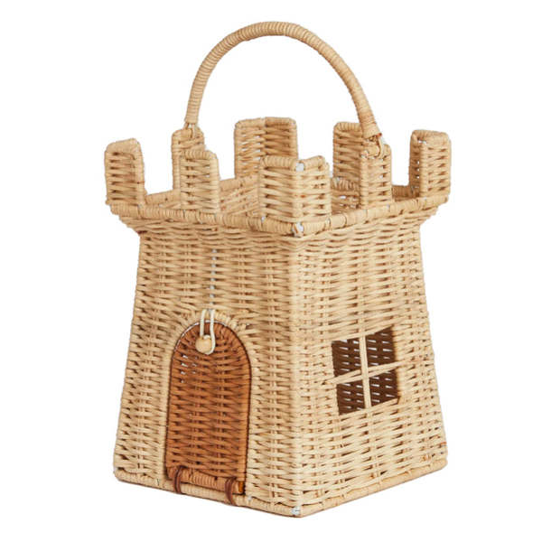 Kids Olli Ella Rattan Castle Bag Natural Garmentory