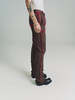 Edward Cuming Double Jersey Peek A Boo Trousers - Brown/Red - Thumbnail 4
