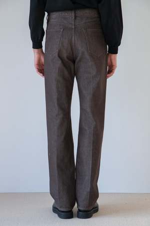 【AURALEE】HARD TWIST FADED BROWN DENIM 5P AURALEE - HARD TWIST FADED BROWN DENIM 5P PANTS – SOLAR MTP