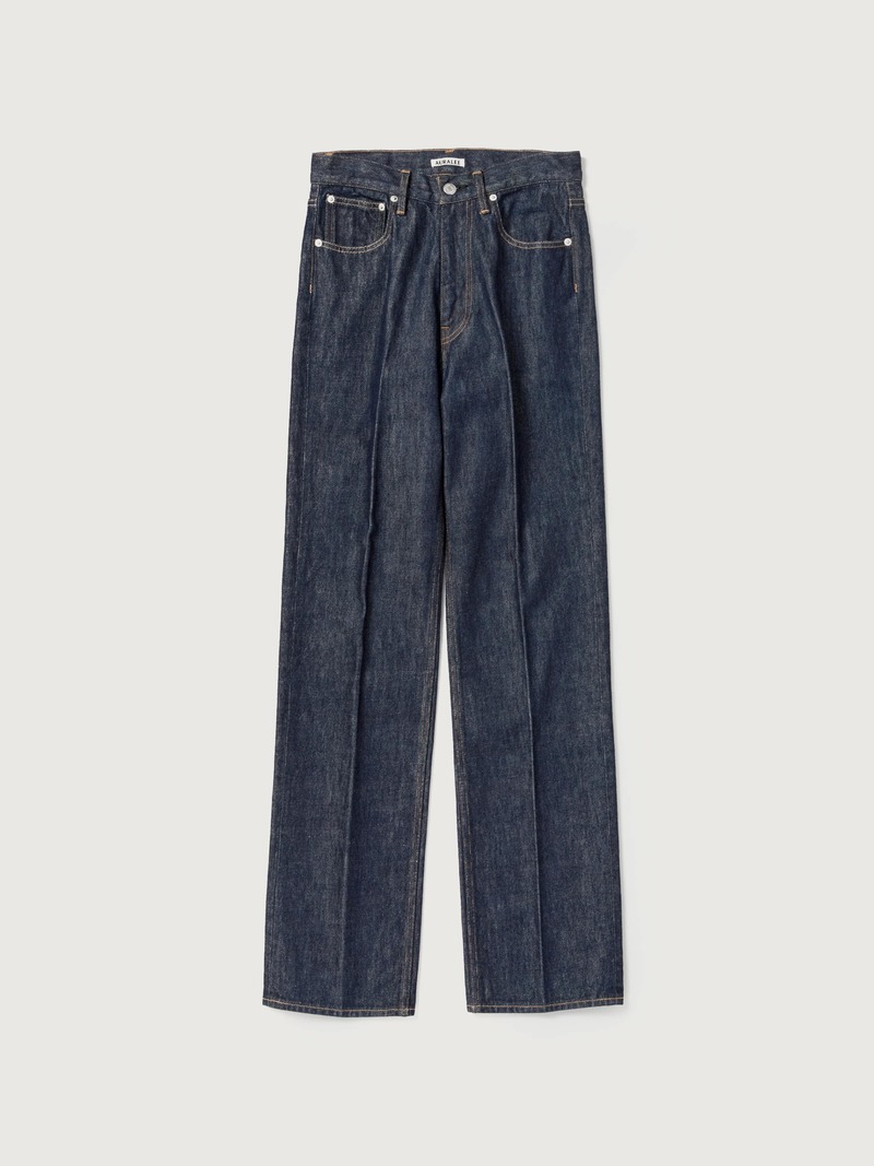 Auralee HARD TWIST DENIM 5P PANTS - INDIGO | Garmentory