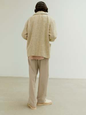Auralee SUPER FINE WOOL COTTON TWILL SLACKS - BLACK | Garmentory