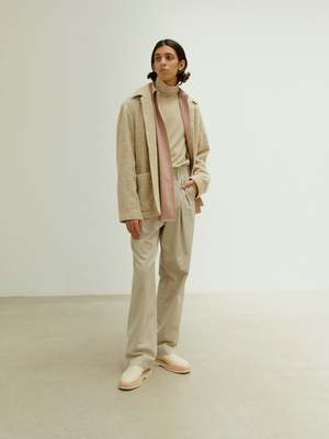 スーツ SUPER FINE WOOL COTTON TWILL SLACKS Auralee SUPER FINE WOOL COTTON TWILL SLACKS - LIGHT BEIGE | Garmentory