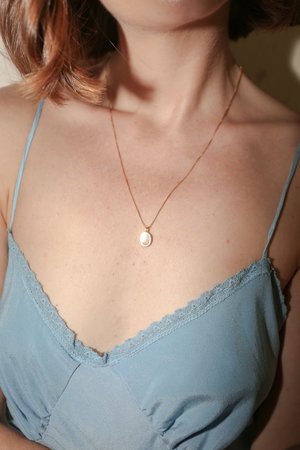 J. Hannah Inlay Signet Pendant Necklace 