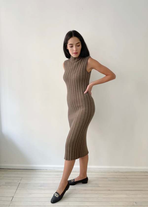 Vintage fendi Knit Dress - Brown | Garmentory