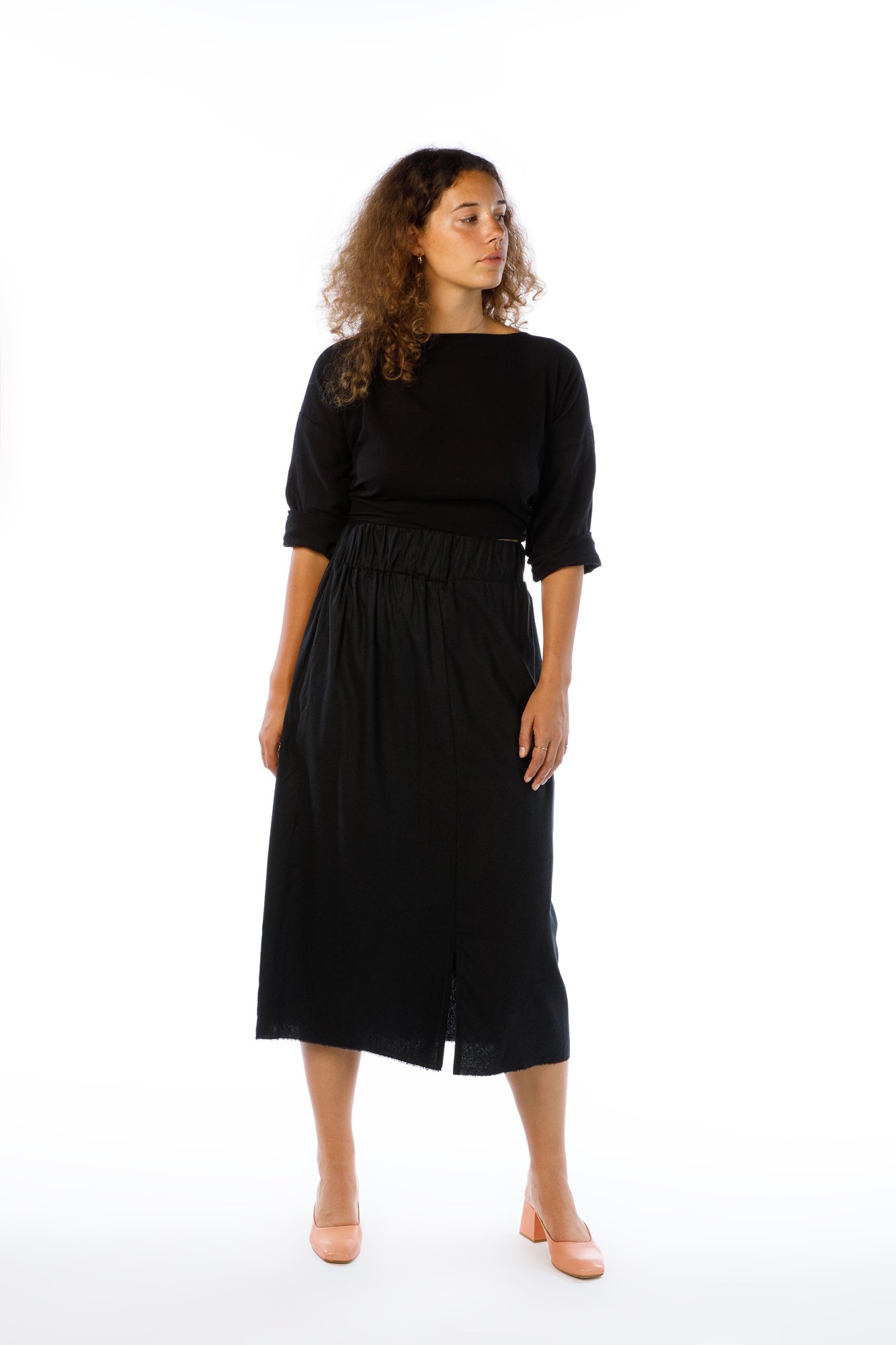 miranda bennett paper bag skirt