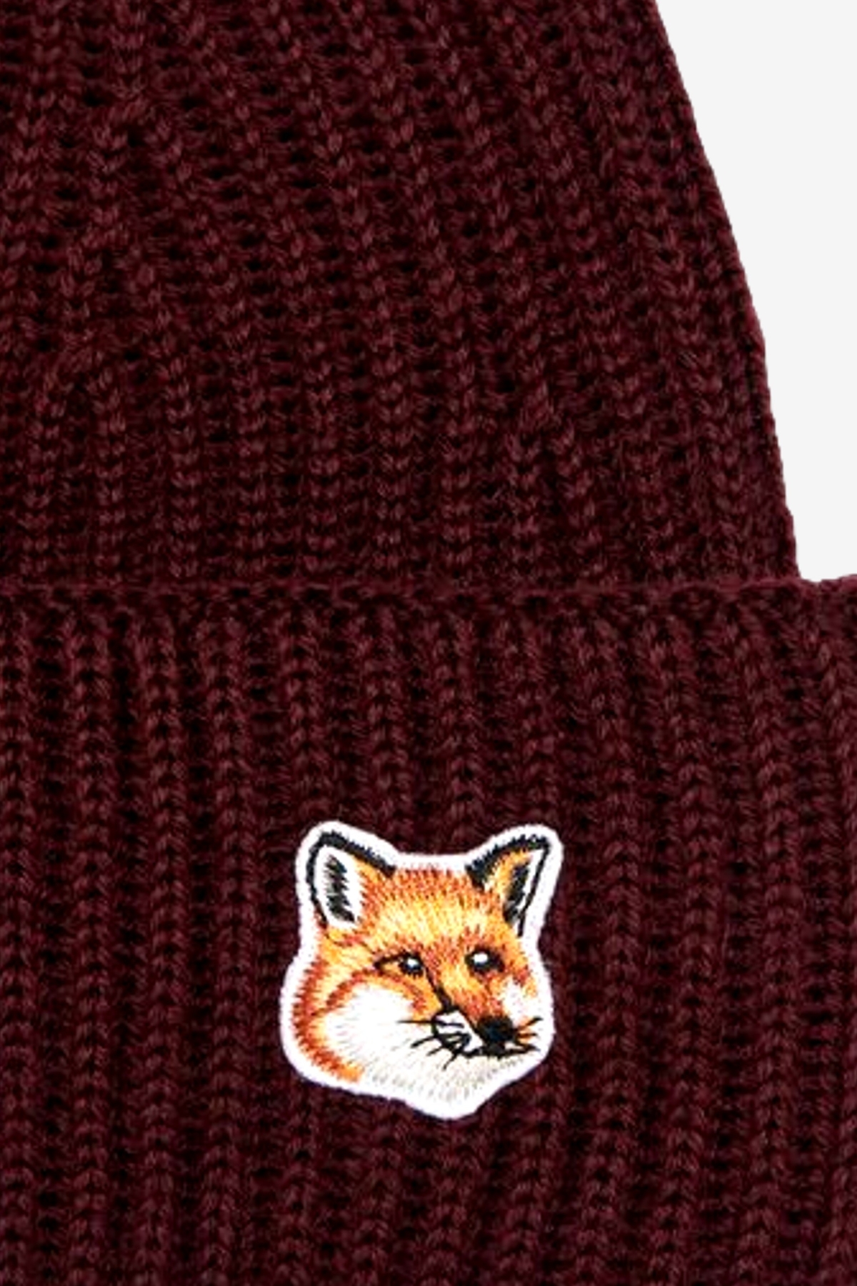 帽子 Maison Kitsune Chillax Fox Patch Beanie FOX HEAD BEANIE | Maison Kitsuné