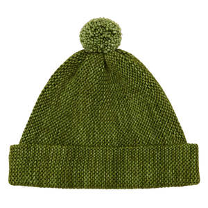 Kids Misha & Puff Garter Hat - Basil Green | Garmentory