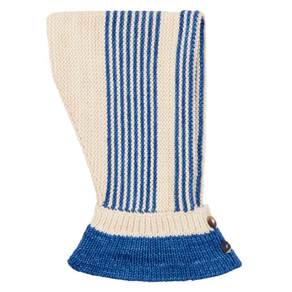 Kids Misha & Puff Garter Stripe Hood - Blueberry | Garmentory