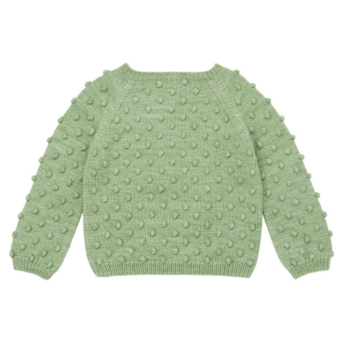 Misha & Puff Child Popcorn Sweater Faded Denim Blue