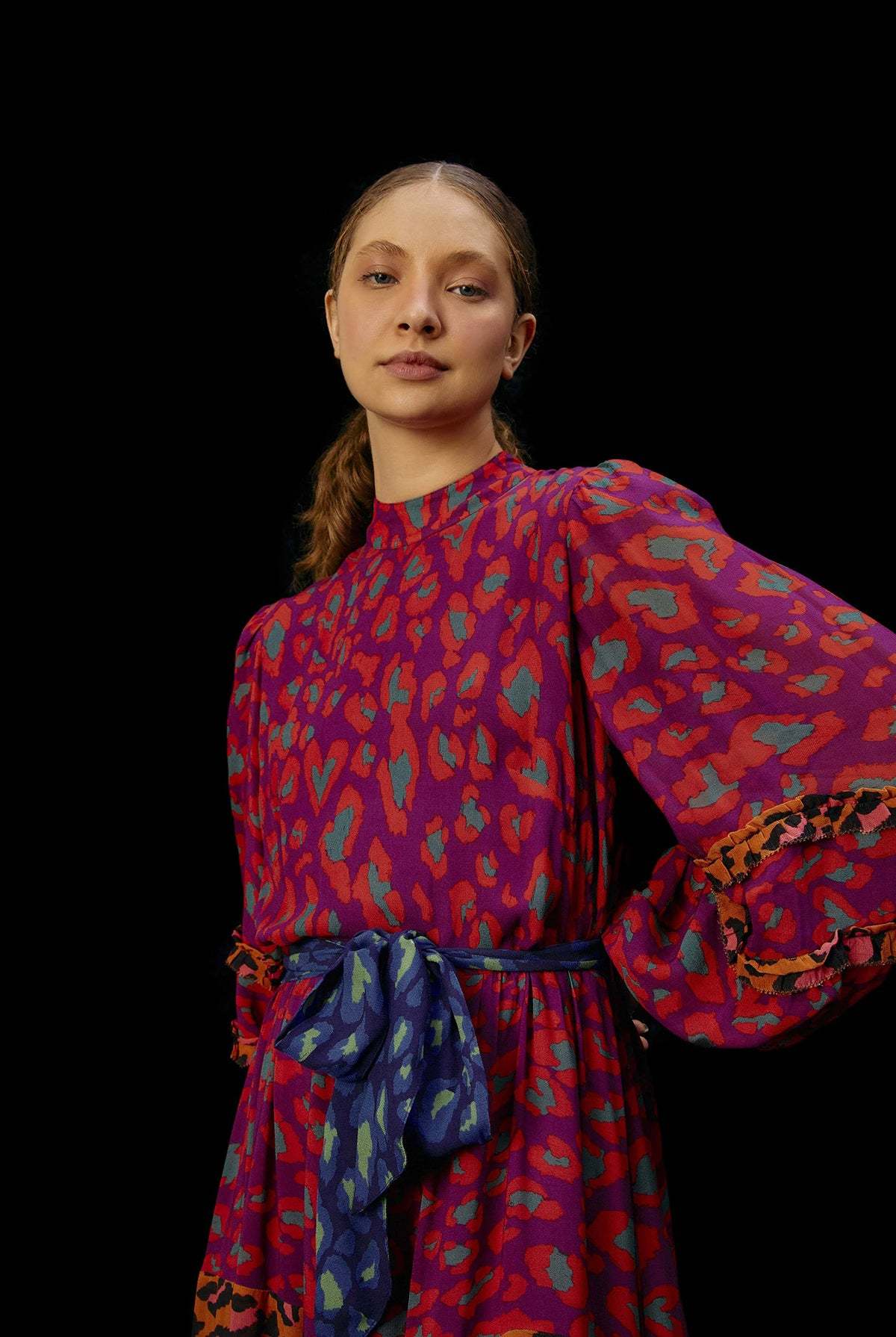 Farm Rio Mixed Leopard Pop Maxi Dress - Multi | Garmentory