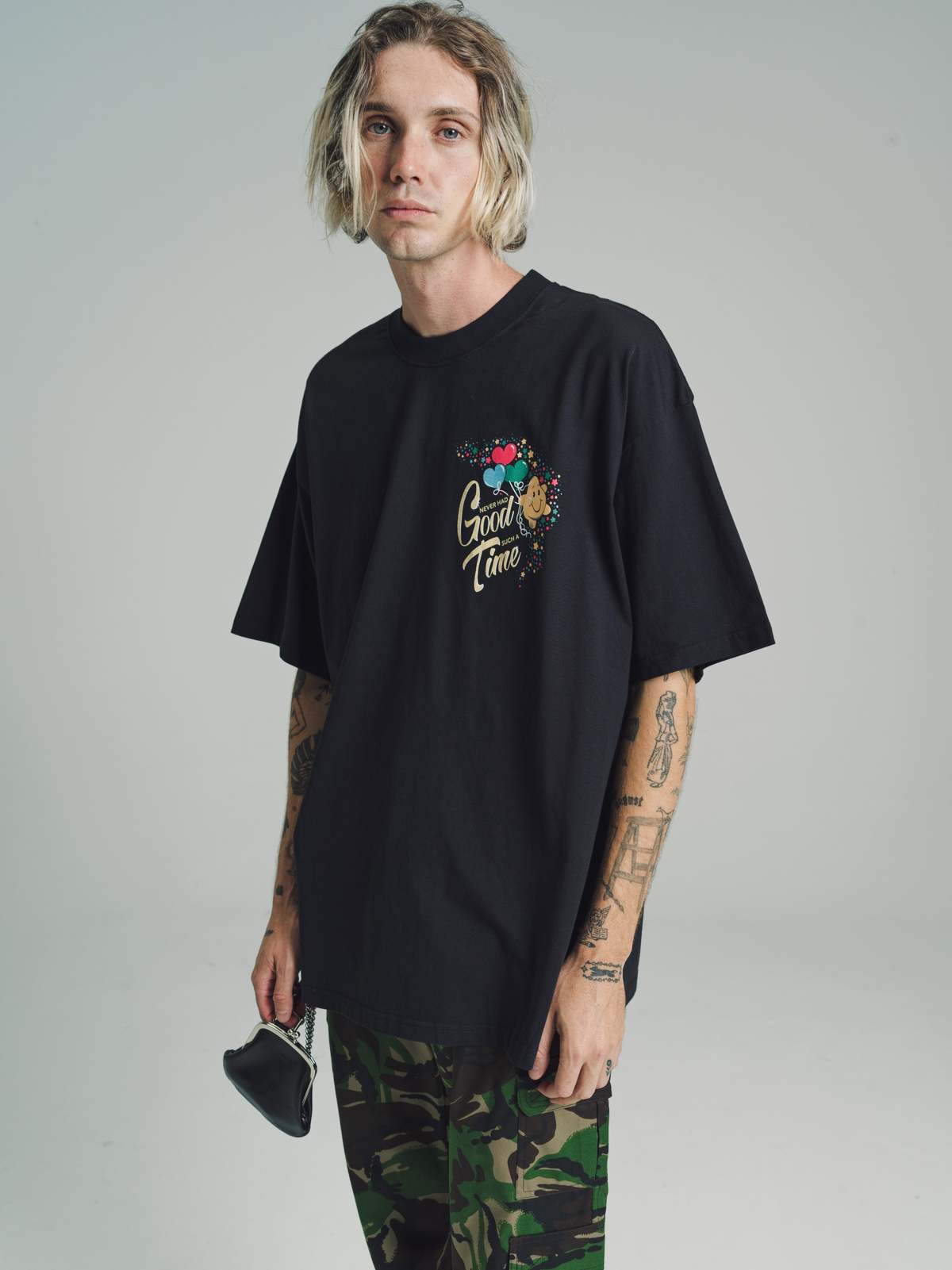 Martine Rose Good Time Oversized T Shirt - Black | Garmentory