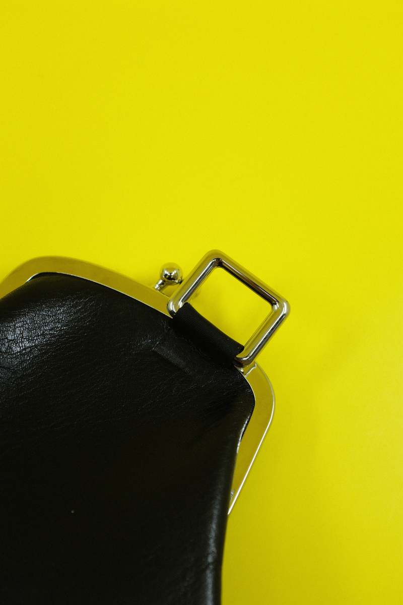 Martine Rose Leather Coin Pouch Keychain - Black | Garmentory