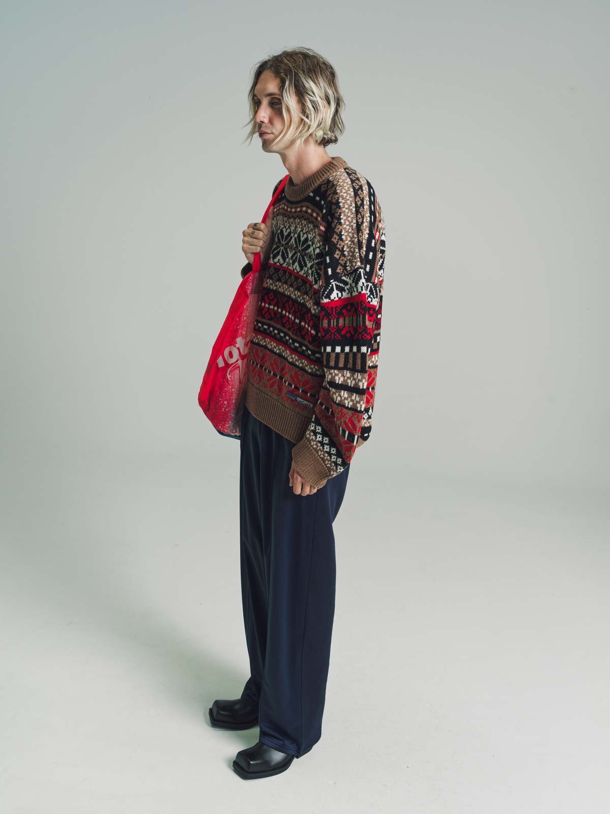 Martine Rose Merino Wool Fair Isle Knit Jumper - Multicolor