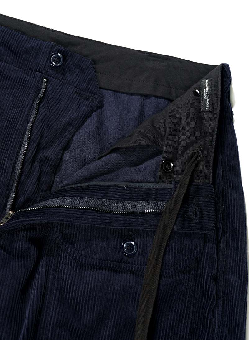 Engineered Garments Cotton 8W Corduroy Deck Pant - Navy | Garmentory