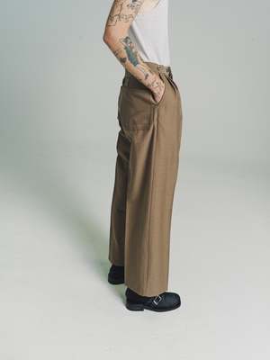 Taiga Takahashi Wool Lot. 207 Miner Trousers - Camel | Garmentory
