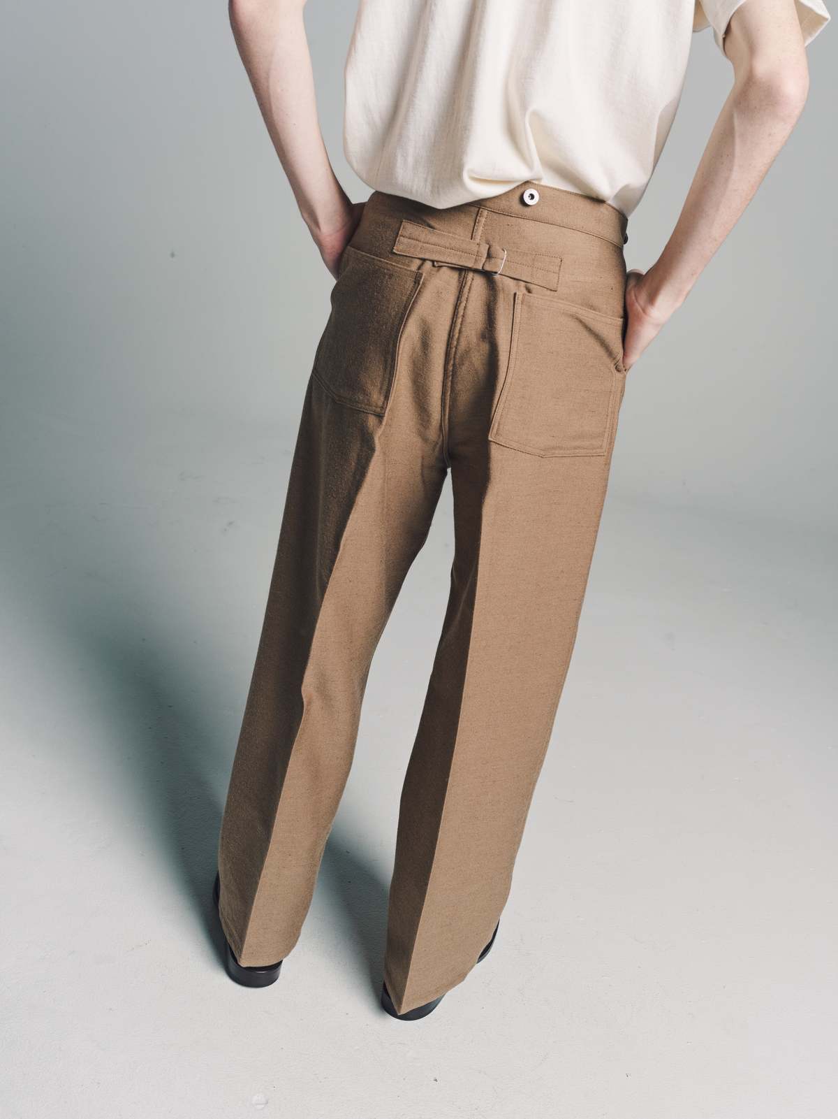 Taiga Takahashi Wool Lot. 207 Miner Trousers - Camel