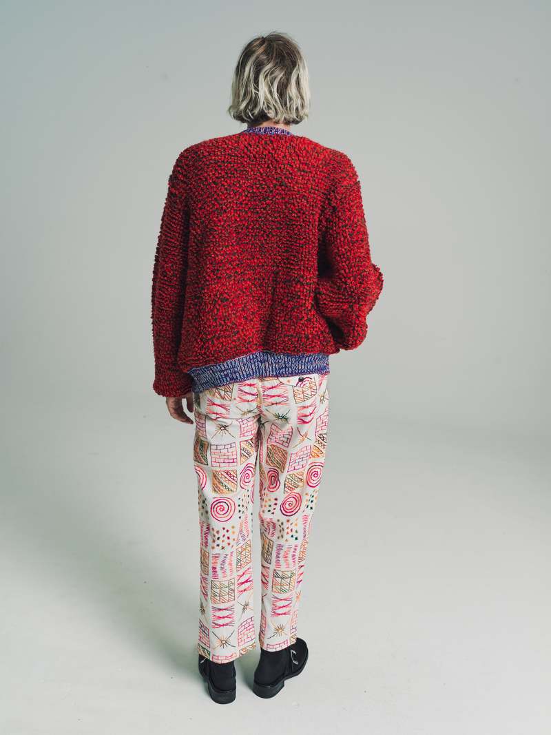 BODE Merino Wool Trekking Loop Jacket - Red | Garmentory 