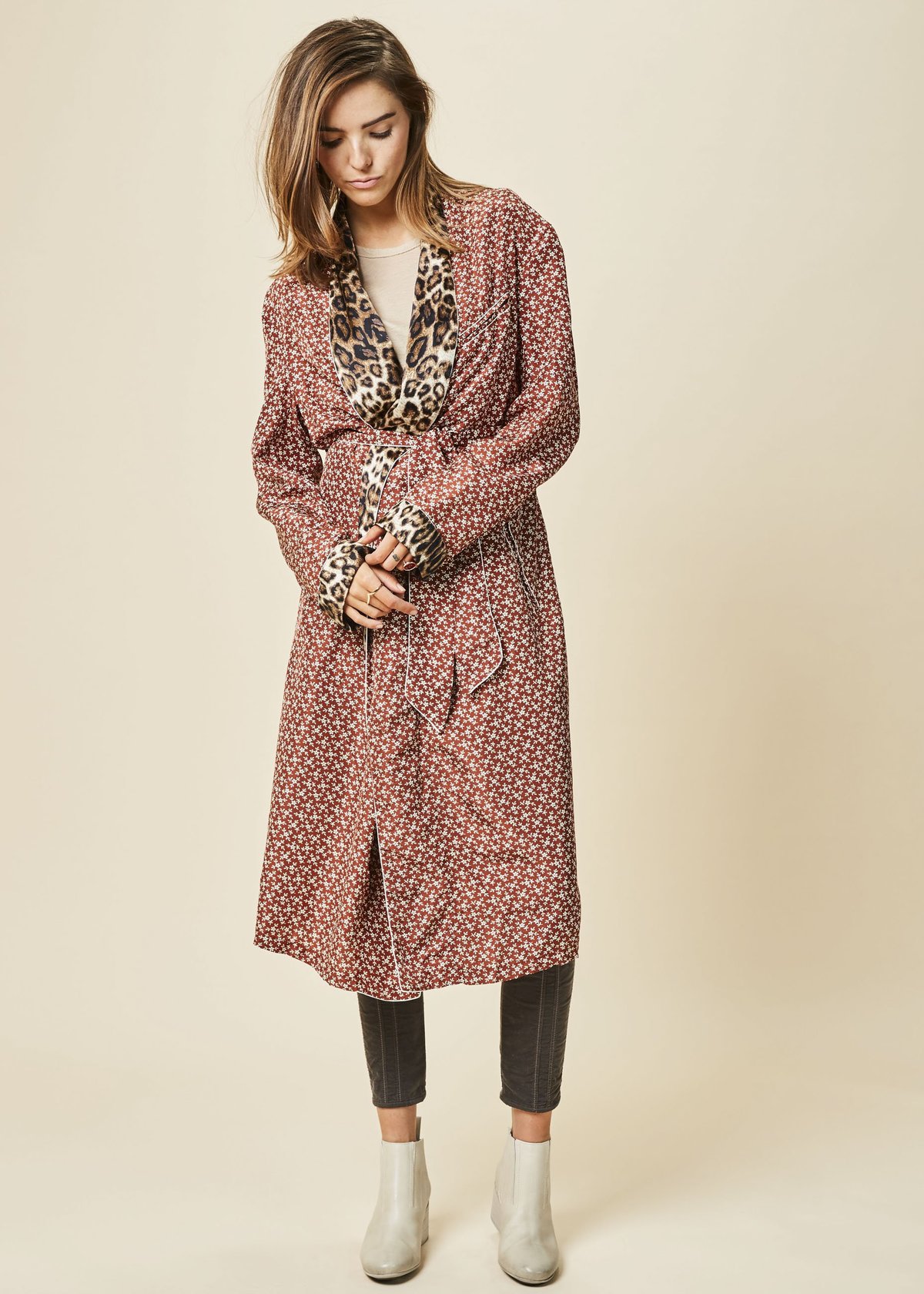 silk smoking dress 1980s