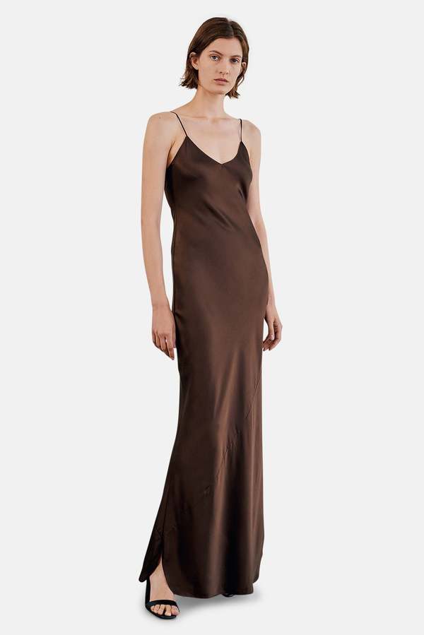 lace dress with slip Luma Slip Midi Dress in Black Silk Organza Lace – Gabriela Hearst