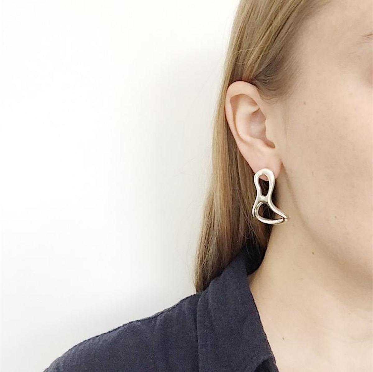 MM Druck Silver Salvador Earring - Silver - Image 1 of 7