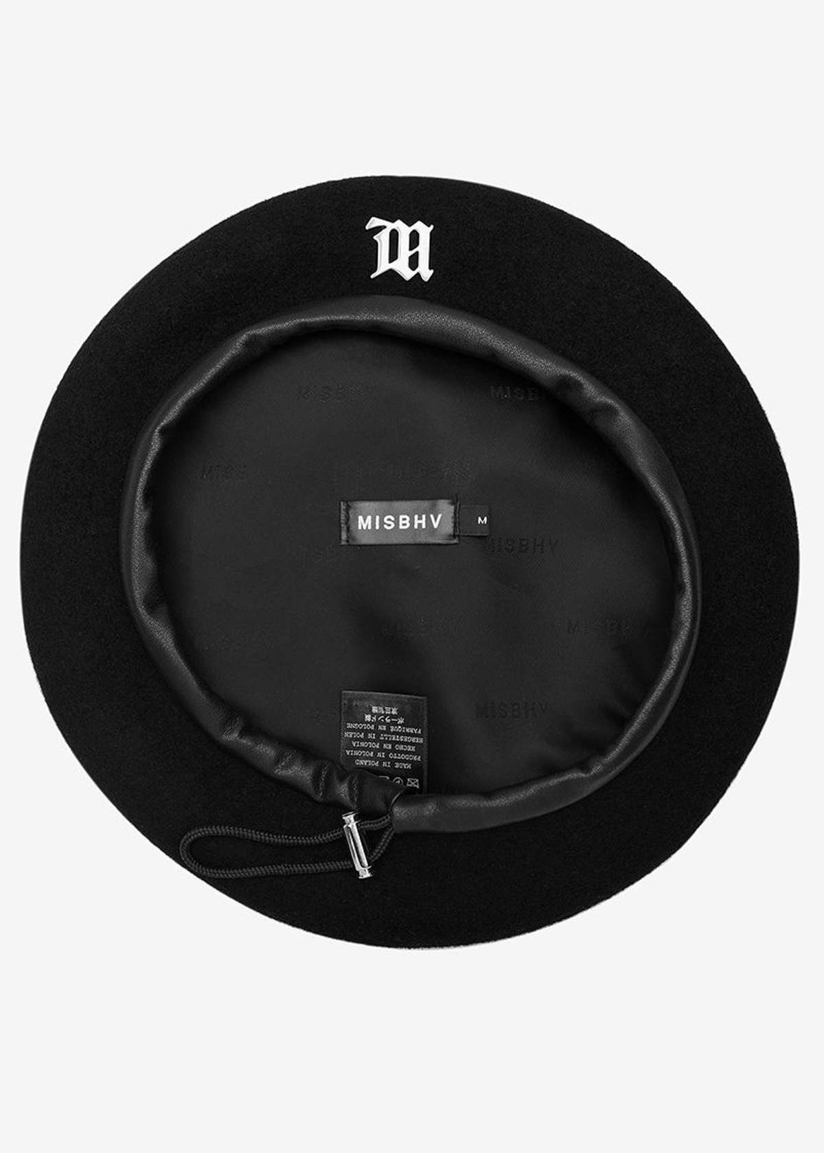 MISBHV Monogram Beret - Black | Garmentory